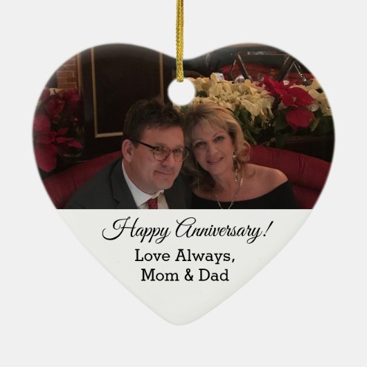 Aangepast - 20e maragdfotoweddenschap Jubileum Keramisch Ornament (Achterkant)