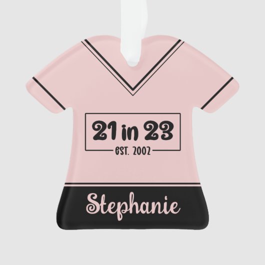 Aangepast 21ste verjaardag cadeau 21 op 23.00 uur  ornament (voorkant)