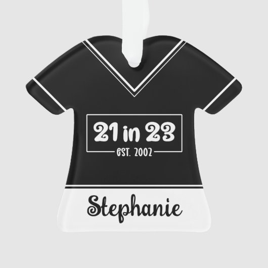 Aangepast 21ste verjaardag cadeau 21 op 23.00 uur  ornament (voorkant)