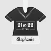 Aangepast 21ste verjaardag op 22 september 2001 ornament (achterkant)
