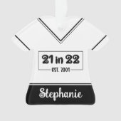 Aangepast 21ste verjaardag op 22 september 2001 ornament (voorkant)