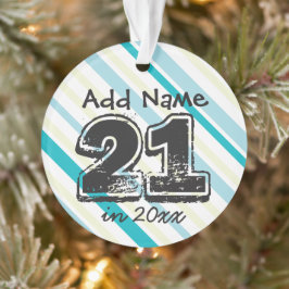 Aangepast 21ste verjaardag Ornament
