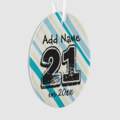 Aangepast 21ste verjaardag Ornament (voorkant)