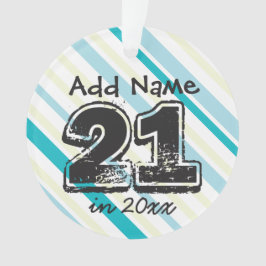 Aangepast 21ste verjaardag Ornament