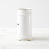 Aangepast 22oz traditioneel bietstaal en GOLD Bierpul (Center)