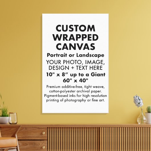 Aangepast 24-inch x 36-inch PREMIUM GEWRAPPEERDE A Canvas Afdruk (Insitu (Woonkamer))