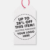 Aangepast 28% KORTING Bulk Aankoop Korting Rode Dr Cadeaulabel (Voorkant)