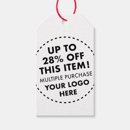 Aangepast 28% korting Bulk koopkorting Rode Twijn  Cadeaulabel (Voorkant)