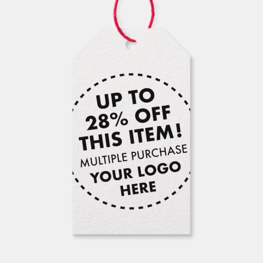 Aangepast 28% korting Bulk koopkorting Rode Twijn  Cadeaulabel (Achterkant)