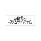 Aangepast 2.15 "x0.78" Trodat 4913 Zelfinkt Stempe Zelfinktende Stempel (Design)