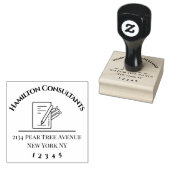 Aangepast 2,5-inch x 2,5-inch rubberen stempel (Gestempeld)