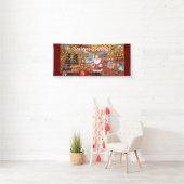 Aangepast 2,5 x 6-inch kerstvinyllannerspeelgoed v spandoek (Insitu)