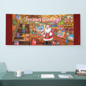 Aangepast 2,5 x 6-inch kerstvinyllannerspeelgoed v spandoek (Beurs)