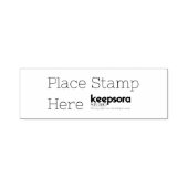 Aangepast 2,65" x 0,9"  zelfinktende stempel (Design)