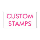 Aangepast 2,9 x 1,4-inch zelfinkerend stempel PINK (Design)