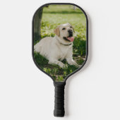 Aangepast 2 Foto beste hond ooit Pickleball Paddle (Achterkant)
