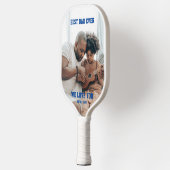 Aangepast 2 Foto beste vader ooit Pickleball Paddle (Links)