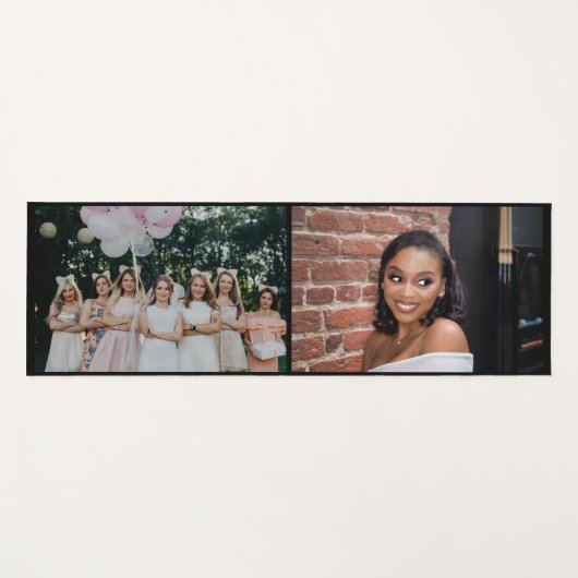 Aangepast 2 Foto Collage Aangepaste Beste Vrienden Yogamat (Voorkant (horizontaal))