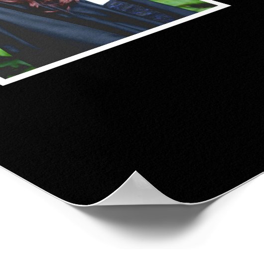 Aangepast 2 Foto gefeliciteerd Afstuderen Afstuder Poster (Hoek)