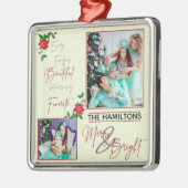 Aangepast 2 foto | Kerstkeramisch Ornament (Links)