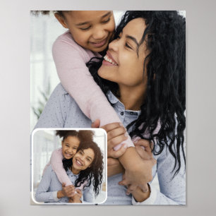 Aangepast 2 fotocollage poster