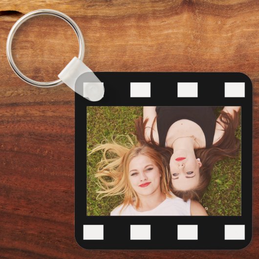 Aangepast 2 fotofilmbeeld sleutelhanger (Voorkant)