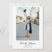 Aangepast 2 Fotokalligrafie Script Afstuderen Kaart (Voorkant)