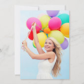 Aangepast 2 Fotokalligrafie Sweet Sixteen Birthday Kaart (Achterkant)