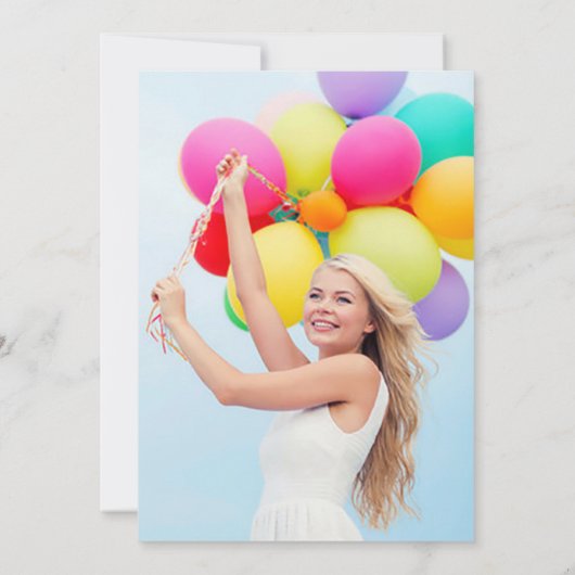 Aangepast 2 Fotokalligrafie Sweet Sixteen Birthday Kaart (Achterkant)