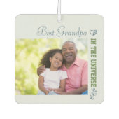 Aangepast 2 foto's - Beste opa in het universum Luchtverfrisser (Voorkant)