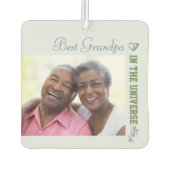 Aangepast 2 foto's - Beste opa in het universum Luchtverfrisser (Achterkant)