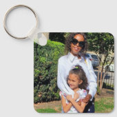 Aangepast 2 Fotovierkant Sleutelhanger (Voorkant)
