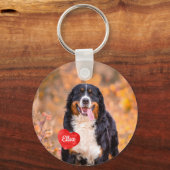 Aangepast 2 Hondenliefhebber voor foto-Pet Sleutelhanger (Voorkant)