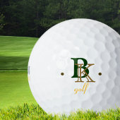 Aangepast 2-Initialen monogram Golfballen