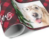 Aangepast 2 kerstcadeau met fijne kerst met rode b cadeaupapier (Rol Hoek)