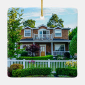 Aangepast 2 nieuwe startfoto met jaar, naam keramisch ornament (Achterkant)