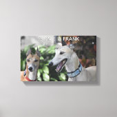 Aangepast 2 Pet Portret | AFDRUKBARE, gepersonalis Canvas Afdruk (Voorkant)