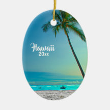 Aangepast 2-sided foto met kerstmis rond Hawaii