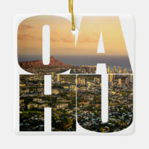 Aangepast 2 sided Photo Oahu Hawaii Kerstmis