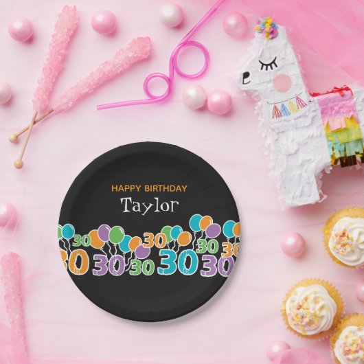 Aangepast 30e verjaardag Voeg een Bord voor kleurr (Feest)