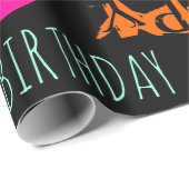 Aangepast 35th Birthday POP Wrapping Paper Cadeaupapier (Rol Hoek)