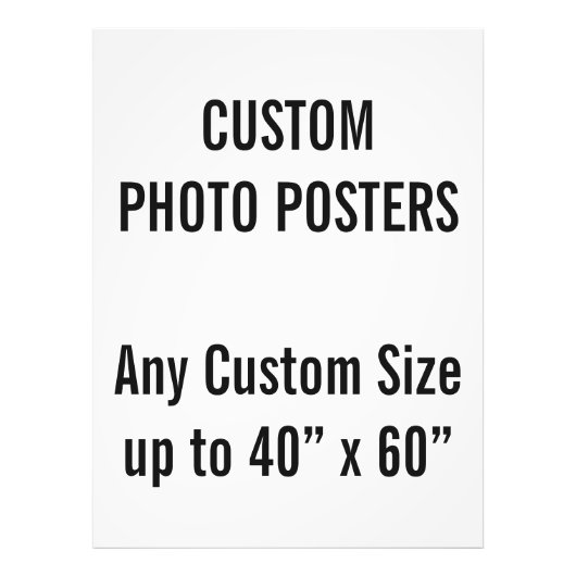 Aangepast 36 x 48-inch foto-Poster, tot 40 x 60 in Foto Afdruk (Voorkant)