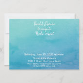 Aangepast 3 Blauw/Blauwgroen Ombre Waterverf Vrijg Kaart (Voorkant)