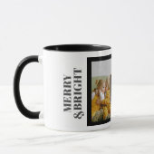 Aangepast 3 Familie Fotocollage - Kerstmis Mok (Links)