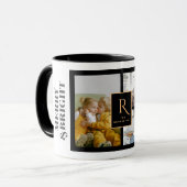 Aangepast 3 Familie Fotocollage - Kerstmis Mok (Voorkant links)