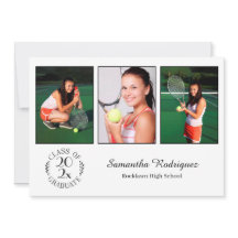 Aangepast 3 Foto Chic Emblem White Graduation Part