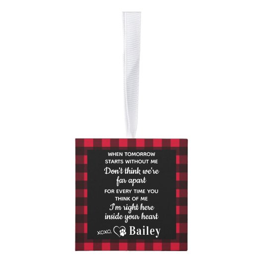 Aangepast 3 Foto Red Buffalo Pset Memorial Decoratie (Rechts)