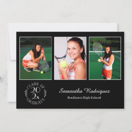 Aangepast 3 Fotografische Embleem Black GraduParti Kaart