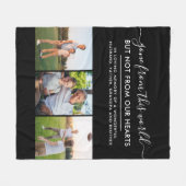 Aangepast 3 fotoraster voor het afspelen van geheu fleece deken (Voorkant (Horizontaal))