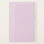 Aangepast 3 Fotoroze Floral 2023 Planner (Achterkant)